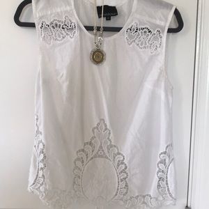 White lace blouse